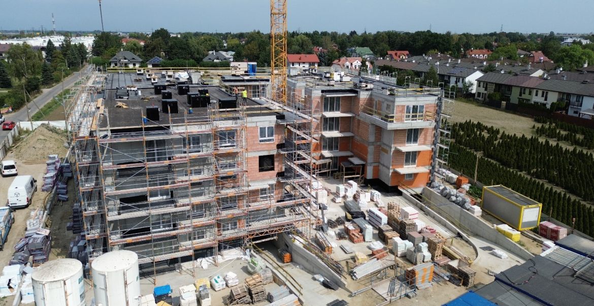 Rozpoczęliśmy prace elewacyjne.